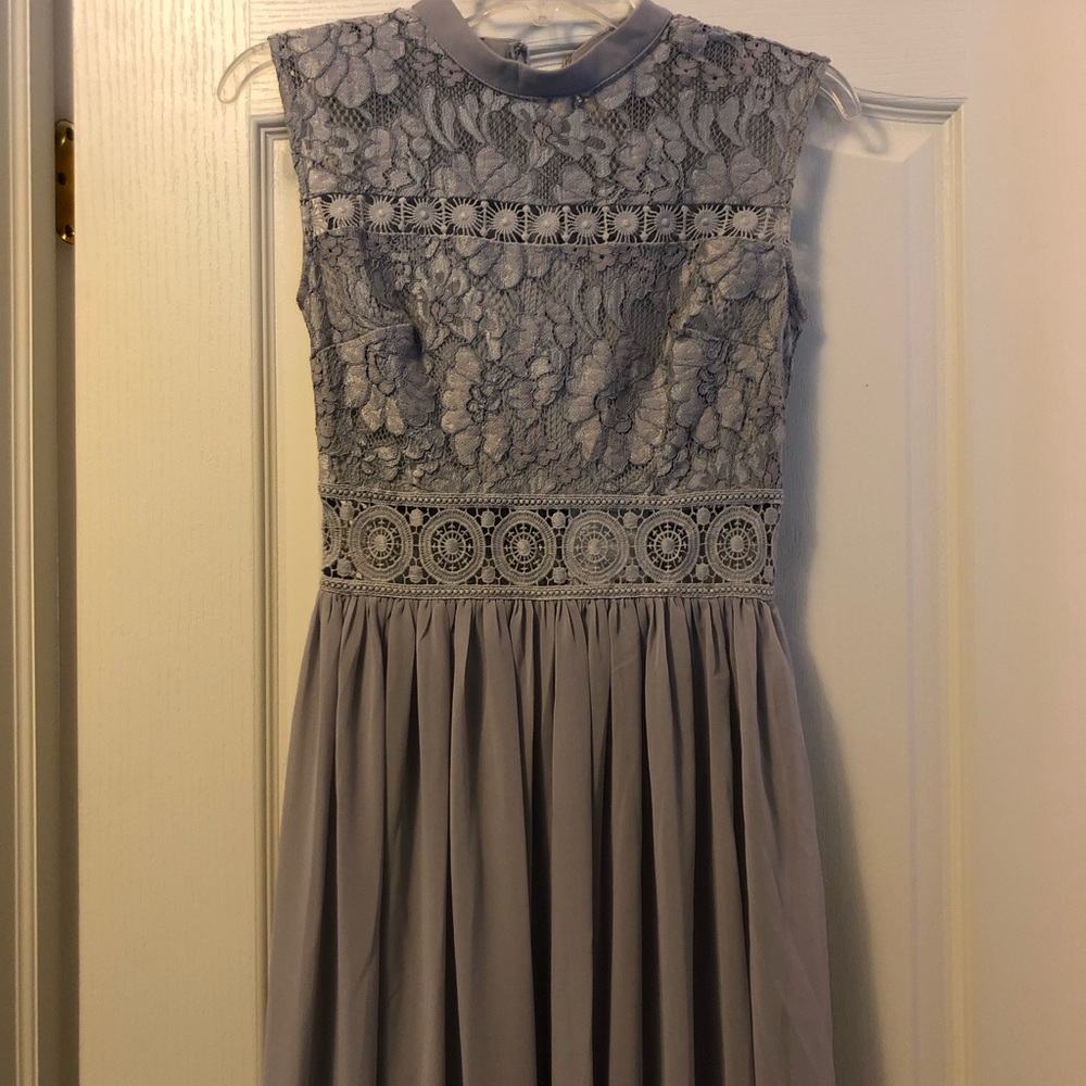 Long grey dress